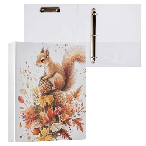 Classeur feuilles d'automne A4 pour organiser vos cours et projets de bureau avec style