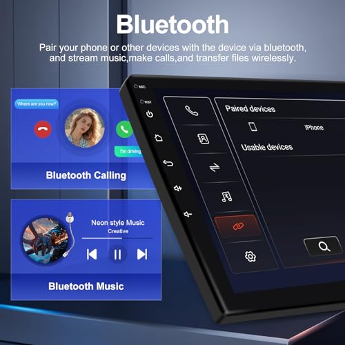 Android 14 Car Stereo for Honda Accord 2003-2007, 10.1" IPS Touchscreen Radio with 2GB+32GB, Wireless CarPlay & Android Auto, GPS Navigation, WiFi, Bluetooth, Backup Camera, SWC by beslove - Used condition - Image 4