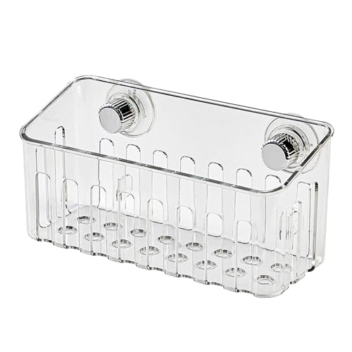 DONGKER Porte-éponge D'évier,organiseur À Ventouse En ABS Transparent Pour Éponge De Comptoir De Cuisine,savon,brosse À Vaisselle,éponge À Récurer,support D'évier