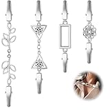 ZUVERLÄSSIGES MATERIAL- Dieser Vintage Strickjacke Clip besteht hauptsächlich aus einer Legierung, ist robust und langlebig,mit exquisiter Verarbeitung und filigranem Aussehen,und die zarte Galvanik Technologie bringt sie glatte Oberflächen,verblassen oder brechen nicht leicht und können lange verwendet werden