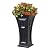 FCMP Outdoor Heritage Planter (2-Pack) Outdoor Planter, Tall, Black