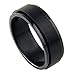 316L Black Stainless Steel Spinner Ring - Size 5
