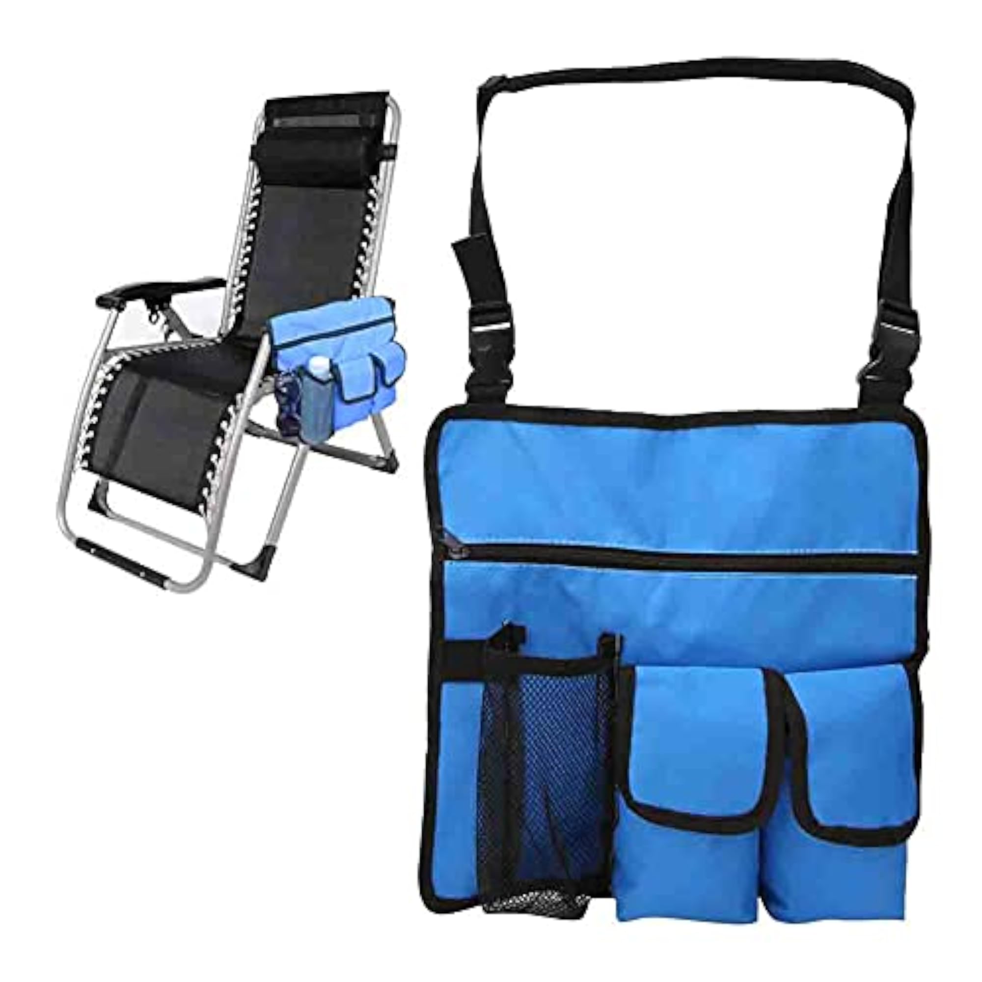 Waterproof Multi-Pockets Messenger Bag, Beach Chair Pouch