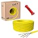 Produktbild HB-DIGITAL 25m CAT.7 Netzwerkkabel LAN Kabel Verlegekabel AWG23 Reines Kupfer S/FTP PiMF LSZH Halogenfrei RoHS-Compliant Ethernet Installationskabel Datenkabel PoE 10Gbit/s max. 1000MHz + Abisolierer