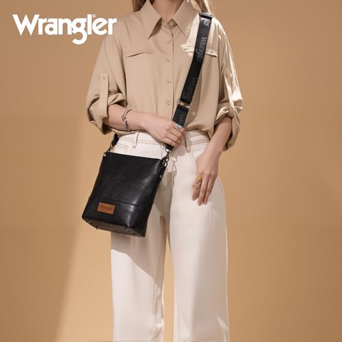 Image of Wrangler Crossbody Purses for Women Two Tone Crossbody Bags Women Purses and Handbags