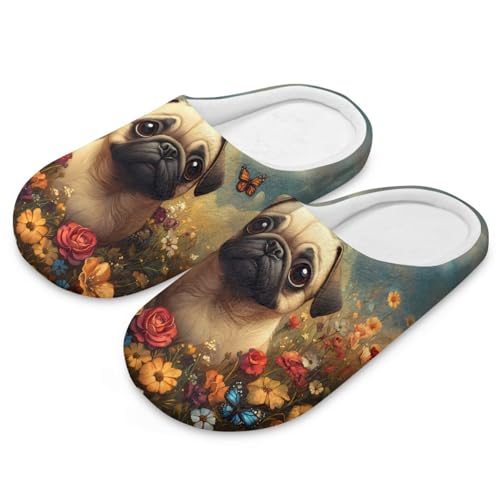 Fuzzy Slippers for Women Men Cozy Plush Fluffy House Shoes Breathable Soft Sole Home Winter Slipper2