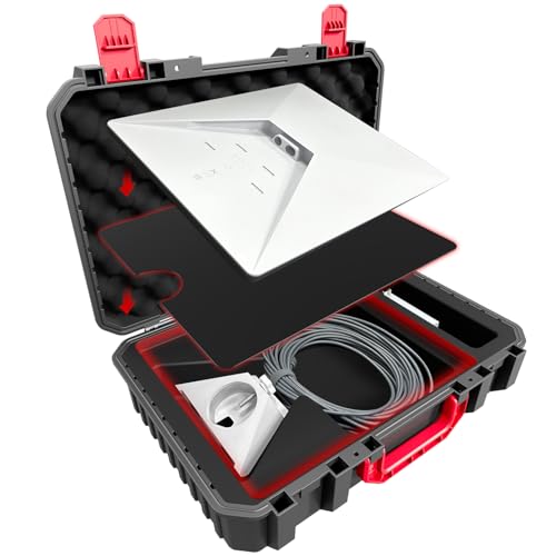 Starlink Mini Case, Estojo de Viagem à Prova d'Água em EVA Rígido com Fechamento Seguro para Kit de