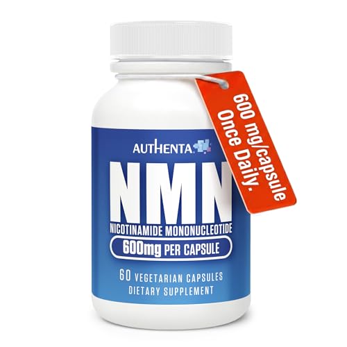 NMN Supplement 600 mg/Capsule Once Daily | 99% Pure Beta Nicotinamide Mononucleotide | Potent NAD⁺ Precursor | Supports Cellular Energy & Metabolism | Vegan, Non-GMO, Third-Party Tested & Gluten-Free