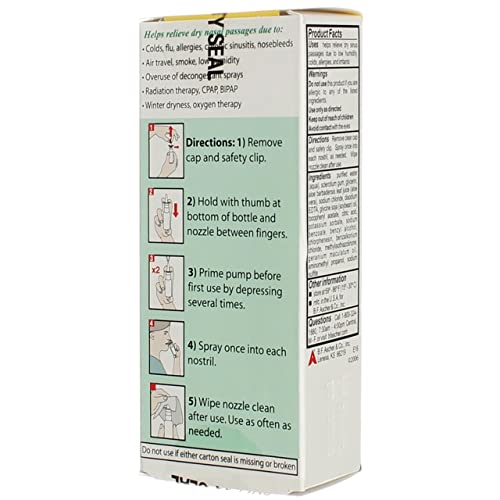 Ayr Saline Nasal Gel No-Drip Sinus Spray 0.75 Oz (Pack Of 6) #TOP4