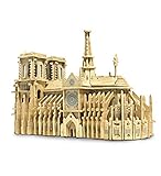 Puzzled Notre Dame Cathedral 3-D Wooden Puzzle - Famous Sites Collection - Affordable Gift For Kids and Adults - Item #1904