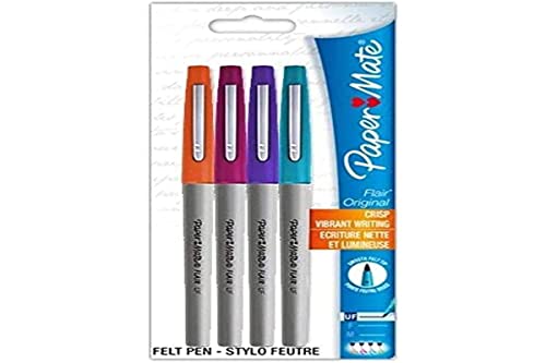 Canetas Papermate Flair Ultrafina Sort Fashion, Blister com 4 canetas, Paper Mate, 1833942, Sortidas