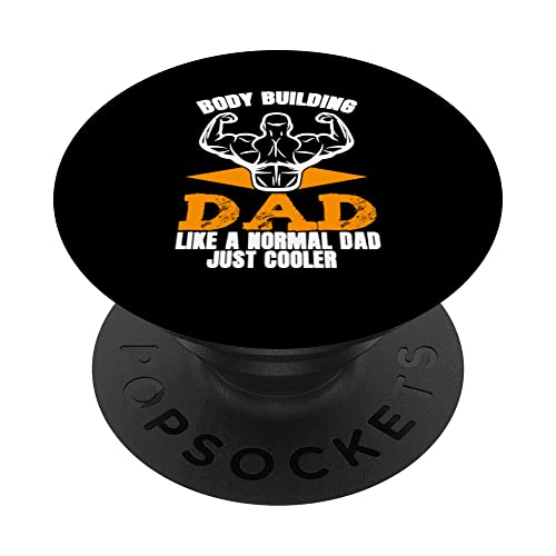 Body Building Dad Cooler | Gym Father | Levantador de pesas PopSockets PopGrip Intercambiable