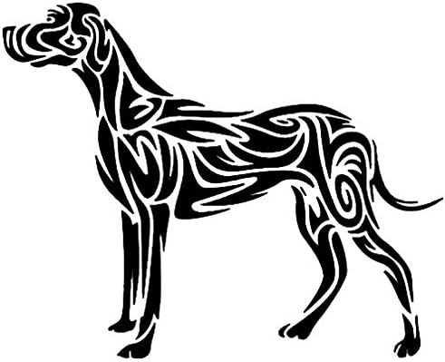 Amazon Co Jp 車用ステッカー 13 7 11センチメートル犬トライバルアートデザインビニール車ステッカー車のステッカーアクセサリースタイリングバンパー Color Black 車 バイク