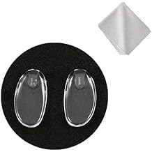 BEHLINE Eyeglass Nose Pads Replacement for Frameless Glasses Eye Glasses and Eyewear Frames,Soft Silicone Plug in Eye Glasses Parts Push in Nose Piece,Clear Repair Kit