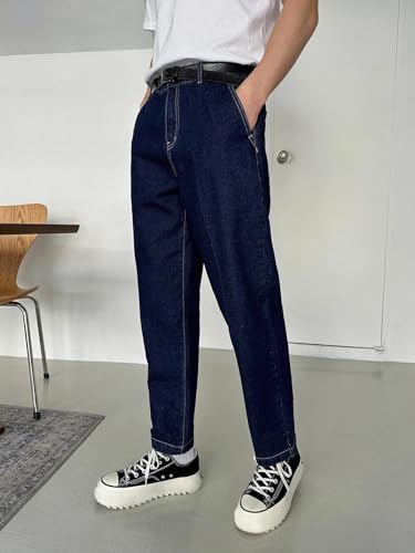 Image of KOTTY Men's Solid Straight Fit /Skinny Fit /Relaxed Fit Comfortable and Strechable Stylish Looking Jeans