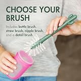 RIIMUHIR Boon Cacti Bottle Cleaning Set Brush Brush Terracotta