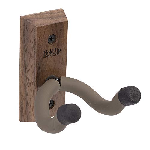 Hold Up Displays - Vertical Gun Hanger and Rifle Storage Securely Holds Firearm and Bow - Real Walnut Hardwood Harvested in Wisconsin - Made in USA
