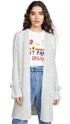 BB DAKOTA Junior s tie Tryin  Diamond Stitch Cardigan, Light Heather Grey, Large