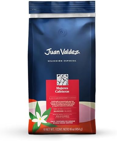 Juan Valdez Mujeres Cafeteras Whole Bean Coffee, Medium Roast, 16 oz