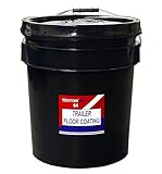 Trailer Floor Coating (Gray, 4.5 Gallons Pail with 2 Foam Rollers Protects Trailer Floors, Ramps and Walls; Non Skid Paint