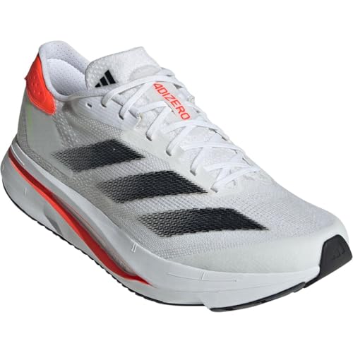 Image of adidas Men's Adizero Sl2 M Running Shoes White /Black /Orange 5.5 Medium