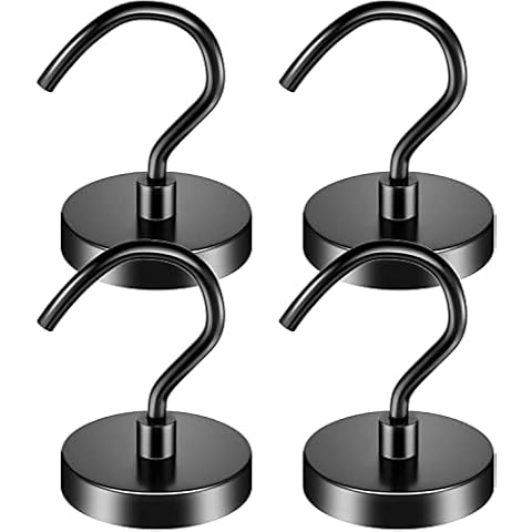 FINDMAG 4 Pack Heavy Duty Magnetic Hooks Cover