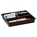 Office Depot 6-Compartment Utility Tray, 8in. x 9in., Black, 59769