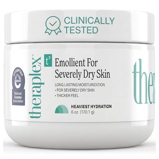 Theraplex Emollient - For Severely Dry Skin, No Parabens or Preservatives, Noncomedogenic, and Hypoallergenic, Gluten Free, Fragrance-Free, Dermatologist recommended (6 oz)