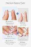 AZUREBEAUTY Press On Nails Squre krótkie białe paznokcie do naklejenia, pełne pokrycie, jakość salonowa, miękkie paznokcie żelowe, krótkie sztuczne paznokcie z klejem do paznokci