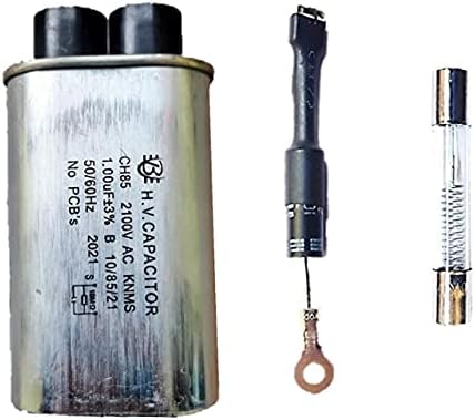 Capacitor + Diode | Combo Pack Of High Voltage Aluminium Microwave Oven Capacitor and Diode (Capacitor+ Diode)