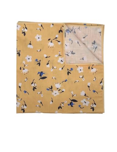 Image of Kebocis Men's Floral Pocket Square Handkerchief for Men