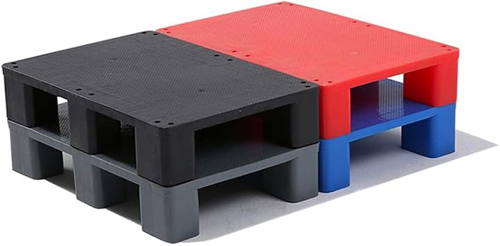 Heavy Duty Plastic Pallet with 1 100lb. Capacity Modular Dunnage Rack for Warehouse Storage Forklift Pallets with Kitchen Cupboard and Garage Organization Shelf