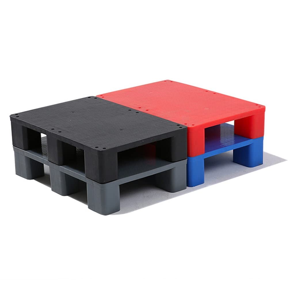 Bastidores modulares de plástico para palés de alta resistencia, capacidad de 1100 libras, ideal para almacenes, carretillas elevadoras y varios lugares. Solución de almacenamiento versátil