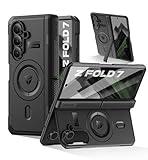 Dexnor Magnetic for Samsung Galaxy Z Fold 7 Case with Dual Kickstands & Front Screen Protector & Hinge Protection, Compatible with MagSafe, Full-Body Rugged Protective Cover Bumper Cases,6.5