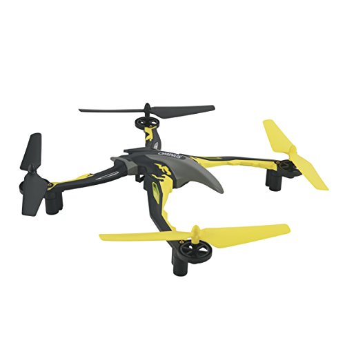 Dromida Ominus Unmanned Aerial Vehicle (UAV) Quadcopter Ready-to-Fly (RTF) Drone with Radio System, Batteries and USB Charger (Yellow)