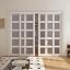 White 5-Lite Frosted Glass