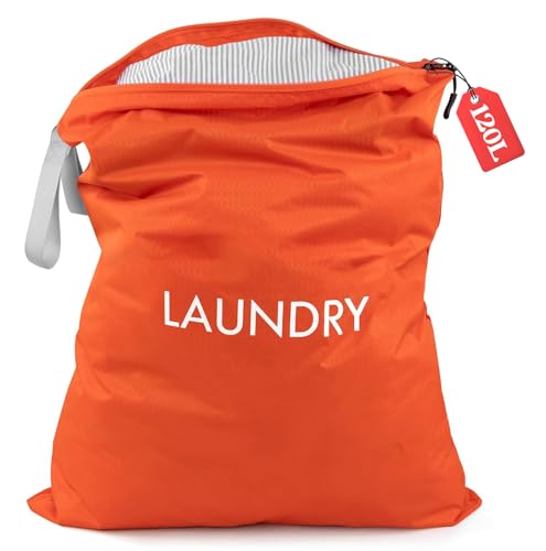 WiseBoy Travel Laundry Bag Dirty Clothes Organizer, Extra Large Laundry Bag by WiseBoy - Used condition - US$14.48
