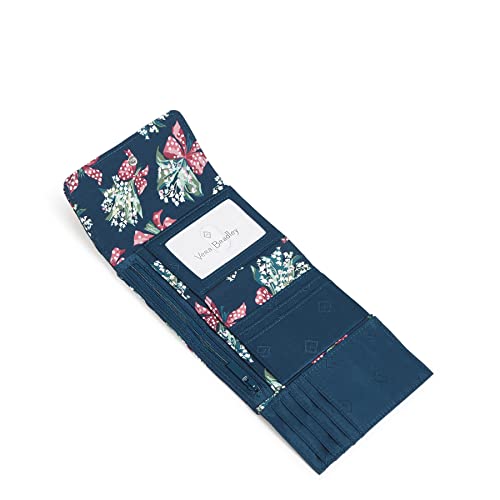 Vera Bradley Women's Cotton Riley Compact Wallet with RFID Protection2