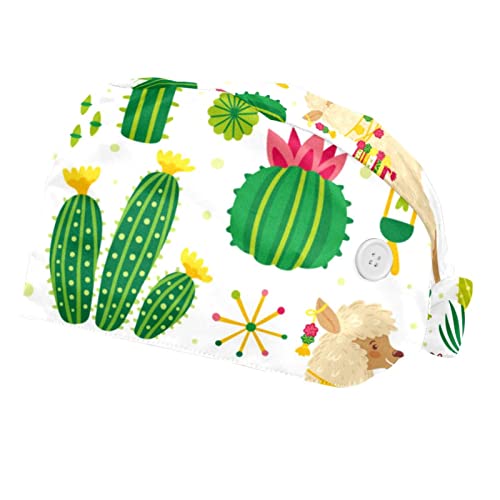 Casquettes de travail Cactus et Alpaga JDEZ pour rester frais en cuisine et en atelier créatif