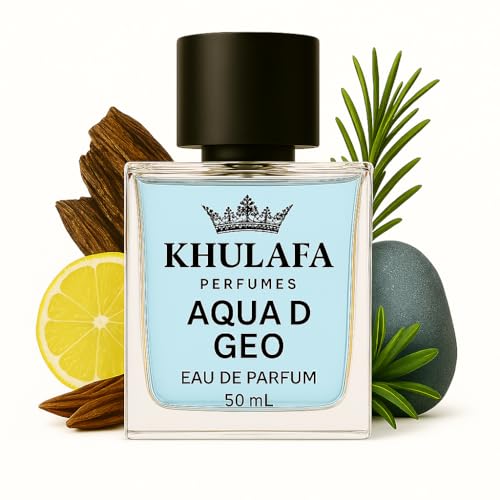 Image of Aqua D Geo Inspired Perfume | Aquatic Citrus Fragrance with Marine, Bergamot & Herbal Notes | Long-Lasting Fresh Scent | 100% Scent Match | Gift for Men | Ideal for Summer | 50ML
