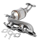 DNA MOTORING Right Position Factory Style Catalytic Converter Exhaust Manifold Compatible with 04-06 RX330 / 04-07 Highlander / 04-06 Sienna Fits Awd Models, OEM-CONV-043