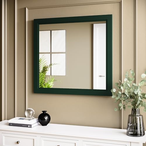 Image of Camden Rectangular Green Wall Mirror 750 x 700mm