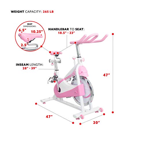 Sunny Health & Fitness Premium Belt Drive Indoor Cycling Bike #TOP9