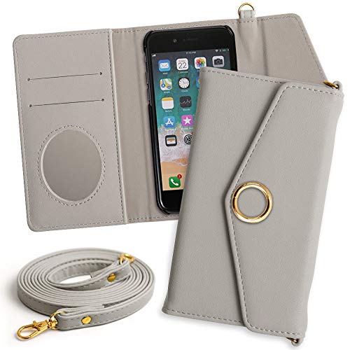 COVERARY �݊��i/���� Redmi Note 15 Pro+ 5G �P�[�X �蒠�^ �X�}�z�P�[�X 1���� �O���[ �S�@��Ή� �V�����_�[�X�g���b�v �~���[ �O�܂� 100061938