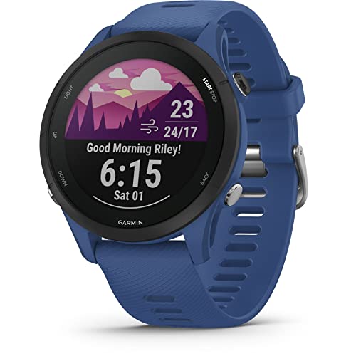 Garmin Forerunner 255 – Montre GPS Multisports connectée de Running – Bleue - Boîtier 46 mm