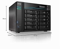 Asustor Lockerstor 10 Pro AS7110T 10 Bay NAS - Netzwerkspeicher Gehäuse, Quad Core 3.4GHz CPU, 8GB RAM DDR4, M.2 NVMe SSD Caching – Ansicht 7