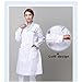 Aylashine Women's White Lab Coats，Doctor Workwear，Long Sleeve Classic，for Doctor，Nurse，Med School，Dental Costume Pink(L)