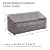 PATIOASIS Outdoor 3 Seater Outdoor Sofa Cover Grey 87 Inch Long Waterproof Heavy Duty 600D Oxford Patio Deck Furniture Covers for Loveseat All Weather Resistant Ripproof 37in Deep Outside Sofa Cover