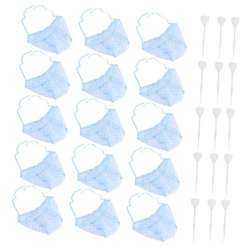 OHPHCALL Kit De Coloración Cabello 15 Gorras Pe Seguras y 15 Agujas Crochet Resistentes Para Peluqueros y Principiantes, Adecuado Para Uso En Salón y Coloración Casera