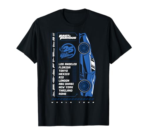 Fast & Furious 25th Anniversary World Tour T-Shirt